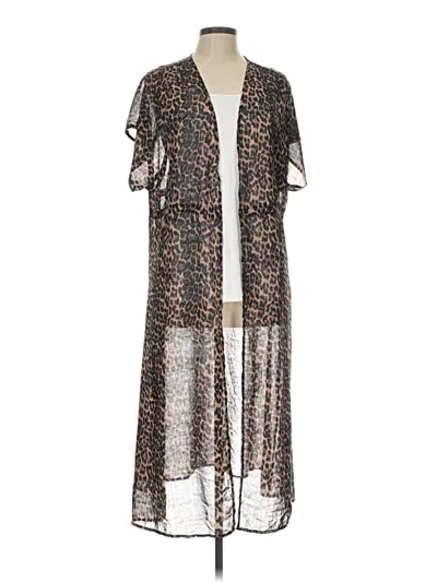Pre-owned Walmart Kimono In Brown