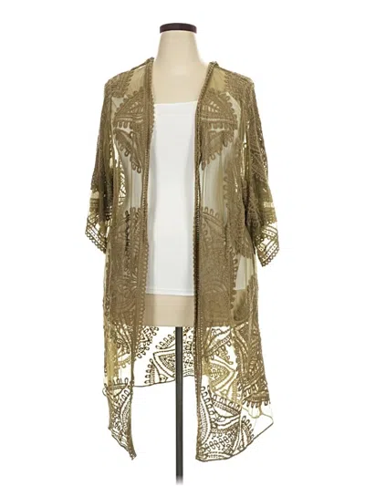 Pre-owned Walmart Kimono In Gold