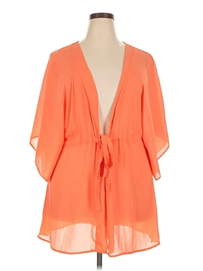 Pre-owned Walmart Kimono In Orange