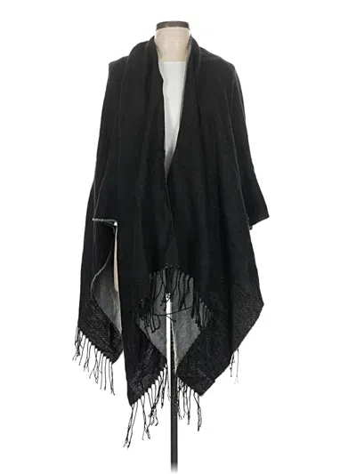 Pre-owned Walmart Poncho In Black