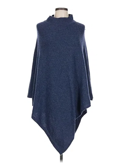 Pre-owned Walmart Poncho In Blue