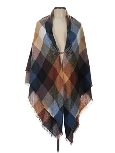 Pre-owned Walmart Poncho In Brown