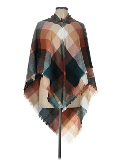 Pre-owned Walmart Poncho In Brown