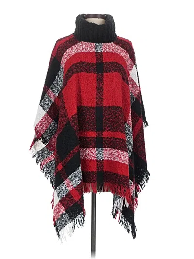 Pre-owned Walmart Poncho In Red
