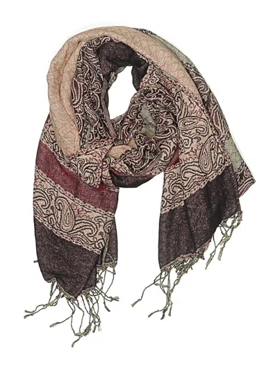 Pre-owned Walmart Scarf In Burgundy