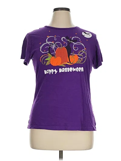 Pre-owned Walmart Short Sleeve T-shirt In Purple