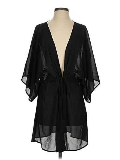 Pre-owned Walmart Swimsuit Cover Up In Black