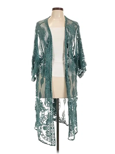 Pre-owned Walmart Swimsuit Cover Up In Blue