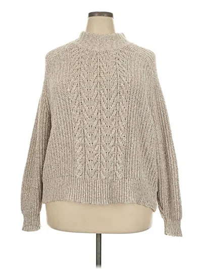 Pre-owned Walmart Turtleneck Sweater In Tan