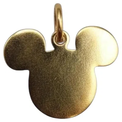 Pre-owned Walt Disney Disney 14k Yellow Gold Mickey Mouse Charm #25256