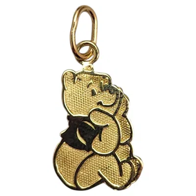 Pre-owned Walt Disney Disney 14k Yellow Gold Winnie The Pooh Charm #25257