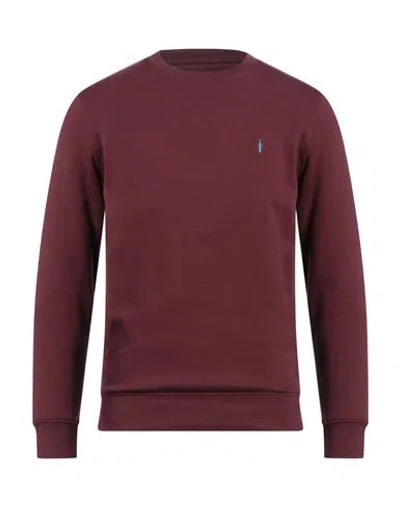 Waltbay® Waltbay Man Sweatshirt Burgundy Size S Cotton, Polyester