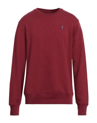 Waltbay® Waltbay Man Sweatshirt Burgundy Size Xl Organic Cotton, Recycled Polyester In Red