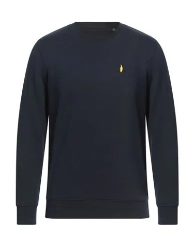 Waltbay® Waltbay Man Sweatshirt Midnight Blue Size Xxl Cotton, Polyester