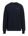 Waltbay® Waltbay Man Sweatshirt Navy Size S Organic Cotton, Recycled Polyester In Navy