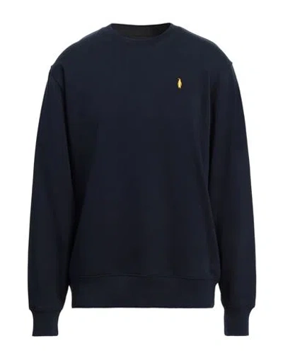 Waltbay® Waltbay Man Sweatshirt Navy Size S Organic Cotton, Recycled Polyester