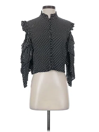 Pre-owned Walter Baker 3/4 Sleeve Blouse In Black