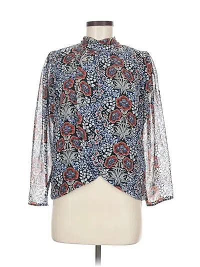 Pre-owned Walter Baker 3/4 Sleeve Blouse In Blue