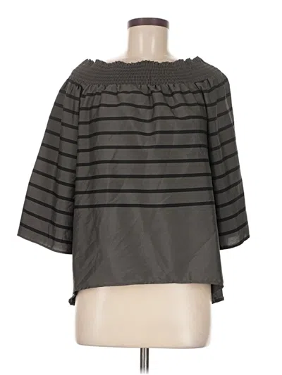 Pre-owned Walter Baker 3/4 Sleeve Blouse In Gray