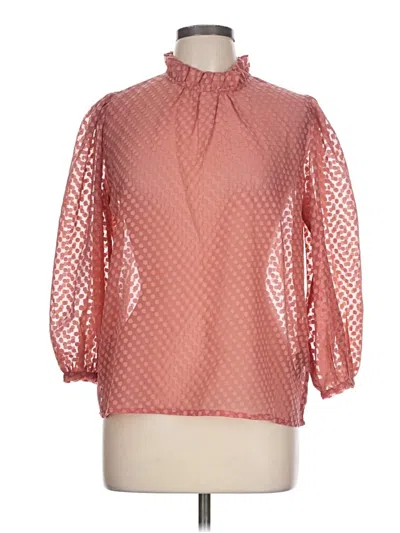 Pre-owned Walter Baker 3/4 Sleeve Blouse In Pink