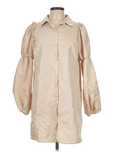 Pre-owned Walter Baker 3/4 Sleeve Blouse In Tan