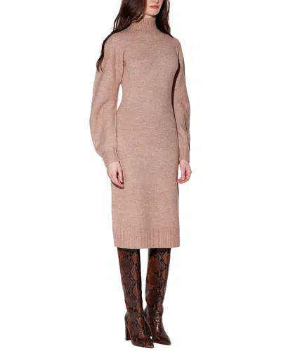 Walter Baker Adalina Midi Dress In Brown