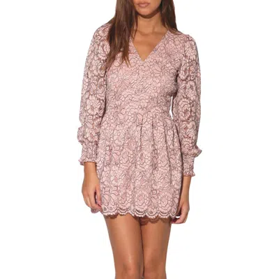 Walter Baker Adaline Floral Lace Long Sleeve Dress In Windsor Lace