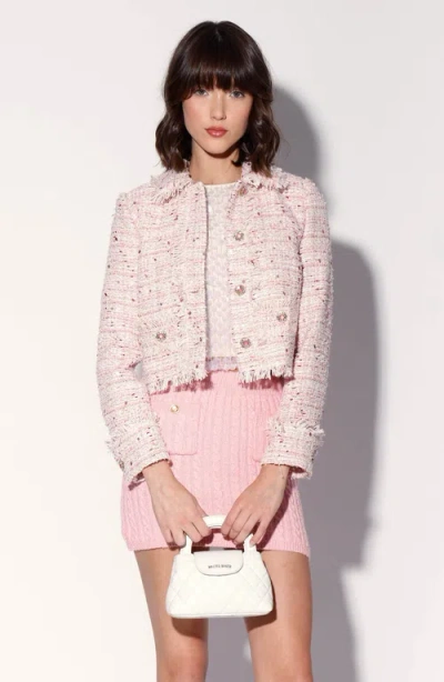 Walter Baker Alana Blossom Tweed Jacket In Neutral