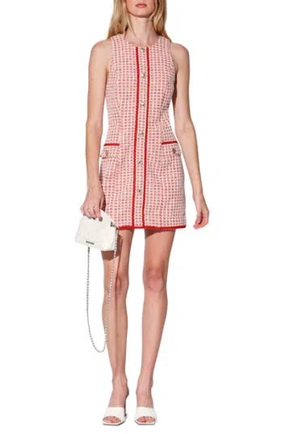 Walter Baker Alexia Tweed Minidress In Multi