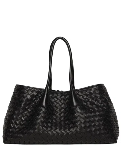 Walter Baker Alina Large Leather Tote In Black