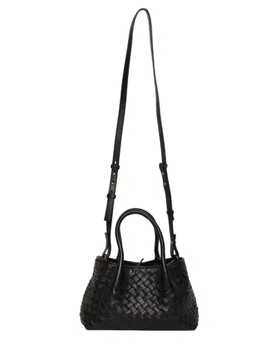 Walter Baker Alina Mini Leather Tote In Black