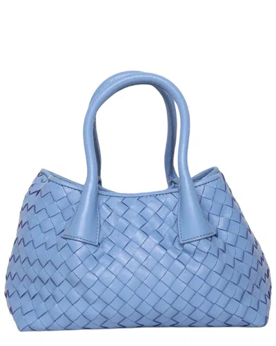 Walter Baker Alina Mini Leather Tote In Blue