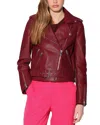 Walter Baker Allison Leather Jacket In Red