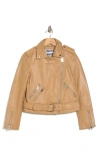 Walter Baker Allison Leather Moto Jacket In Latte