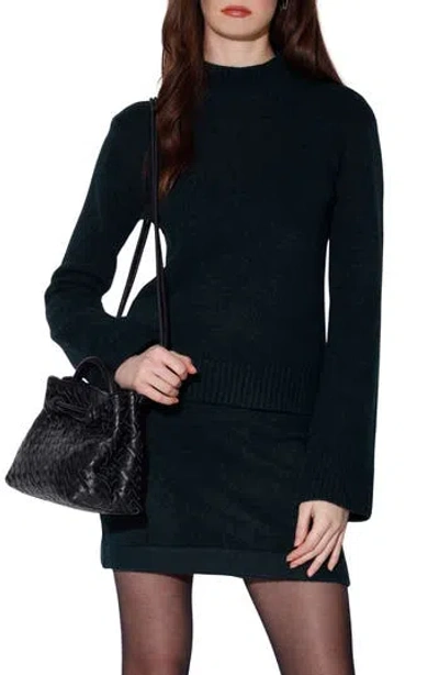 Walter Baker Amara Mock Neck Sweater In Black