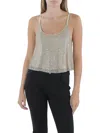 Walter Baker Amber Womens Embellished Racerback Tank Top In White