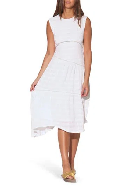 Walter Baker Ambrosia Textured Asymmetric Dress In Ivory