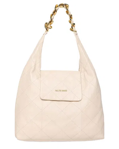 Walter Baker Anastasia Quilted Leather Satchel In Neutral