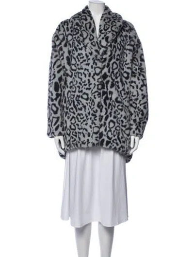 Pre-owned Walter Baker Animal Print Faux Fur Coat In Multicolor