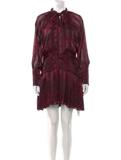 Pre-owned Walter Baker Animal Print Mini Dress W/ Tags In Black