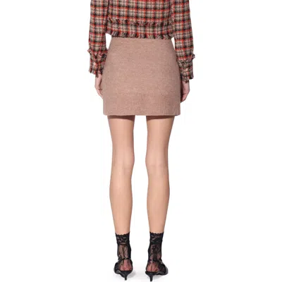 Walter Baker Arabella Sweater Miniskirt In Neutral
