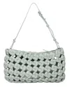 Walter Baker Ash Leather Clutch In Silver