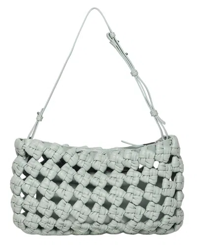Walter Baker Ash Leather Clutch In Silver