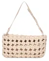 Walter Baker Ash Leather Convertible Clutch In White