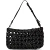 Walter Baker Ash Leather Convertible Clutch In Black