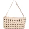 Walter Baker Ash Leather Convertible Clutch In White
