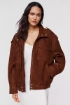 Walter Baker Astrid Suede Jacket In Brown