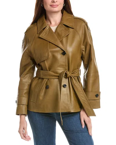 Walter Baker Atlas Leather Jacket In Brown