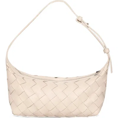 Walter Baker Aurora Woven Leather Mini Shoulder Bag In Gray
