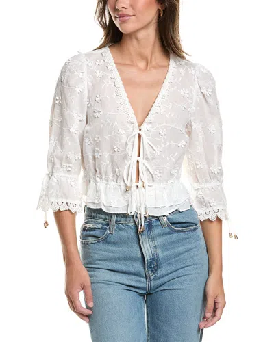 Walter Baker Bardot Top In White